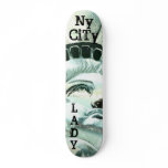 Lady Liberty sun rise card5, LADY, NyCiTy skateboards