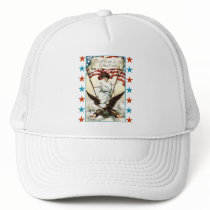 Lady Liberty with Eagle and Stars Tshirt Hats
