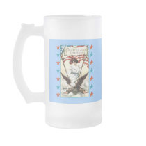 Lady Liberty with Eagle and Stars Tshirt Coffee Mug