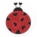 Lady Love Bug Stickers