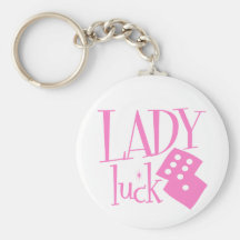 Lady Luck Dice Key Chains
