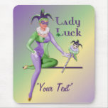 Lady Luck Harlequin mousepads