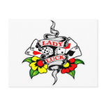 Lady Luck Tattoo postcards