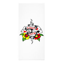 Lady Luck Tattoo Rack Card Design