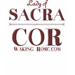 Lady of Sacra Cor! - red letters t-shirts
