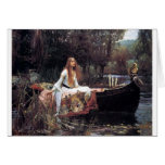 Lady of Shallot antique art painting Card