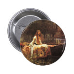 Lady of Shalott by John Waterhouse Buttons