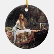 Lady of Shalott Christmas Tree Ornaments