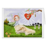 Lady of the bees card