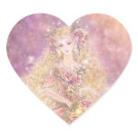 Lady of the Forest Heart Sticker