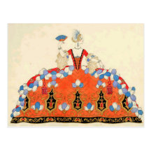 LADY ORANGE FASHION COSTUME DESIGNER MAKEUP ARTIST POSTCARD