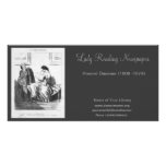 Lady Reading Newspaper photo cards
