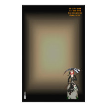 Lady Reaper Customized Stationery