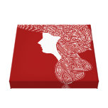 Lady Red canvas prints