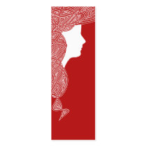Lady Red Mini Bookmarks