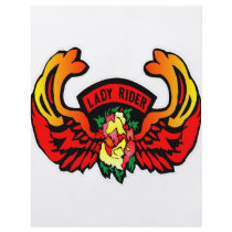 Lady Rider Rose & Wings Personalized Flyer