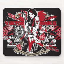 Lady Rocker - Mousepad