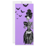 Lady Skelly with Bats rack cards