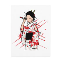 Lady Snow Blood Post Card