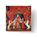 "Lady & the Unicorn" buttons