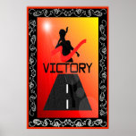 Lady Victory Runner Poster