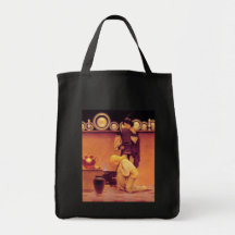 Lady Violetta and the Knave Canvas Bags