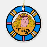 Lady Virgo Round Ornament