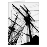 Lady Washington's Rigging b&w card