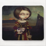 Lady with a Bosch Egg gothic Mousepad