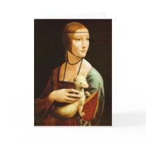 Lady with an Ermine Greeting Card