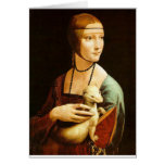 Lady with an Ermine Greeting Card
