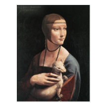 Lady with an Ermine Postcards