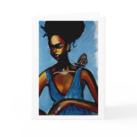 Lady With Butterfly Cards