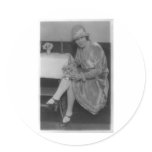 Lady With Flask 1926 Round Stickers