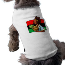 Lady with Pineapple Kwanzaa Dog Tee Shirt