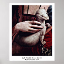 Lady With The Ermine (Detail) By Posters