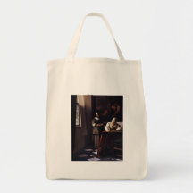 Lady Writing a Letter Tote Bag