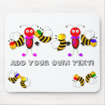 Ladybirds Ladybugs and Bees Cute Mousepad Design