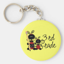 Ladybug 3rd Grade Tshirts and Gifts Keychain