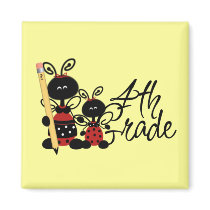 Ladybug 4th Grade Tshirts and Gifts Fridge Magnets