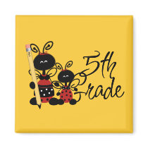 Ladybug 5th Grade Tshirts and Gifts Fridge Magnets