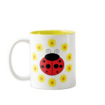 Ladybug and Daisies Mug