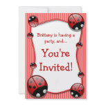 Ladybug Birthday Party Invitation