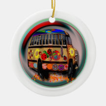 Ladybug Bus Christmas Tree Ornament