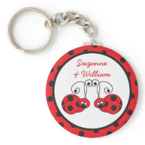 Ladybug Couple Keychain