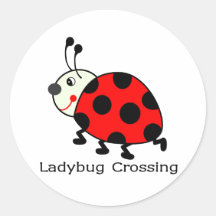 Ladybug Crossing Stickers