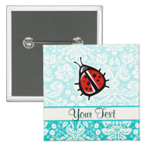 Ladybug; Cute Button