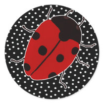 Ladybug Dot Stationary Stickers