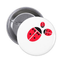 ladybug family pinback buttons