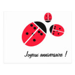 ladybug family postcards